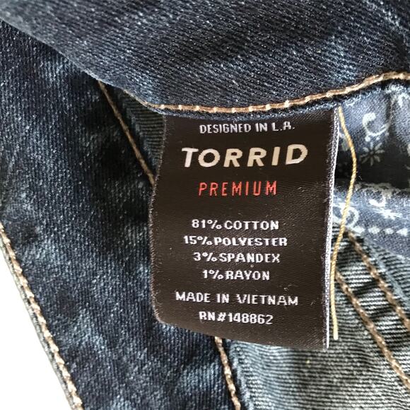 Torrid Premium Skinny Jeans Size 20R Dark Wash Mid Rise Ultimate Stretch Denim - Picture 10 of 16